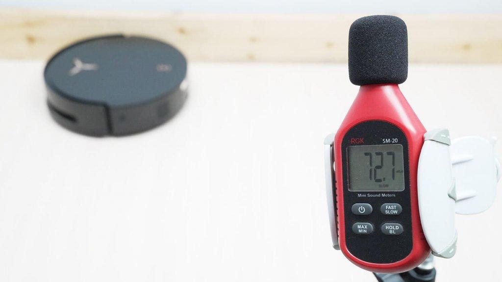 ECOVACS DEEBOT X8 Pro Plus: Triukšmo lygis