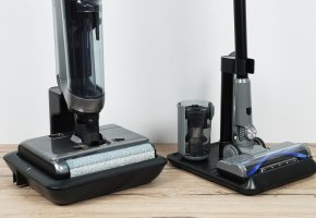 „KaringBee M5“: vertikalus šlapio valymo dulkių siurblys su sauso valymo priedais