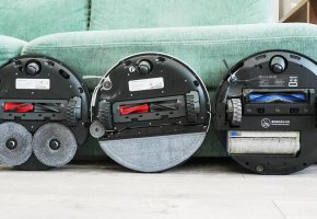 Apvalios šluostės, vibruojanti platforma arba volelis: robotinių dulkių siurblių valymo modulių palyginimas