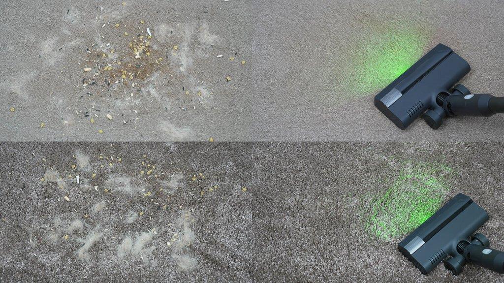 „Roborock F25 ACE Combo“: kilimų valymas