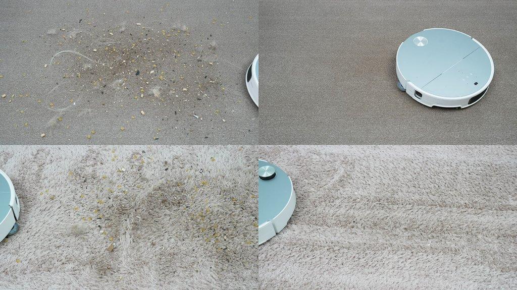 „Roborock S9 MaxV Ultra“: kilimų valymas