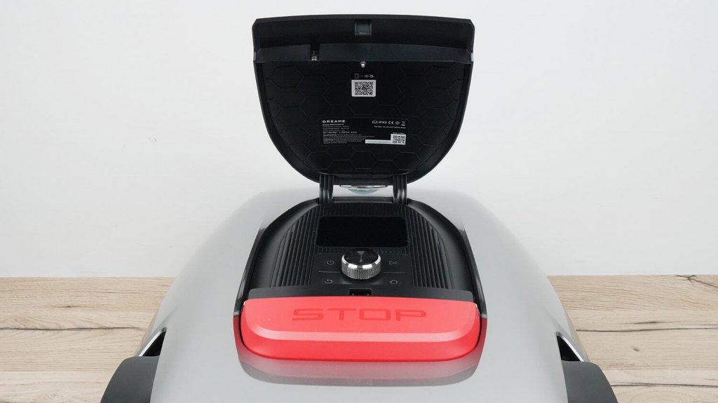 „Dreame Roboticmower A1“: Valdymo skydelis po dangteliu