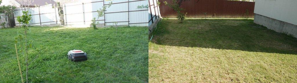 „Dreame Roboticmower A1“: Veja prieš ir po