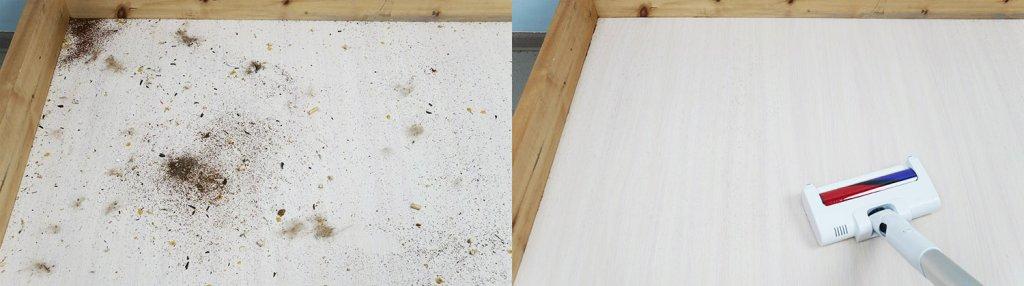 EVOLUTION Smart Clean VCF2613UV Wet and Dry: Recogida de residuos en suelos laminados