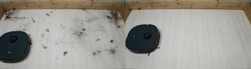 Midea VCR V15 Pro Ultra: sausas valymas