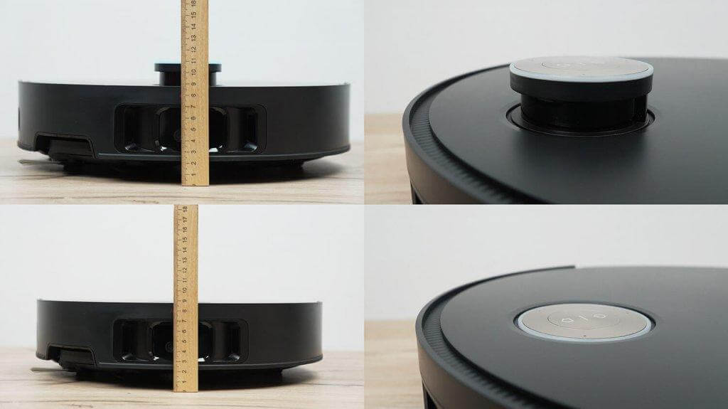 „Dreame X50 Ultra Complete“: korpuso aukštis