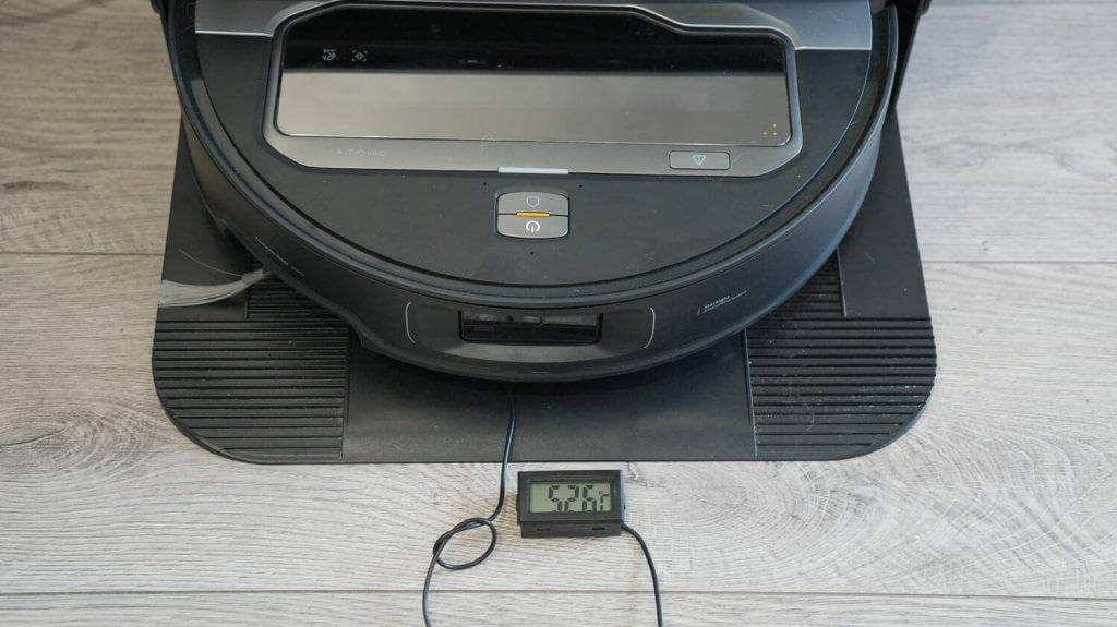 „Roborock Saros Z70“: džiovinimo temperatūra valymo metu