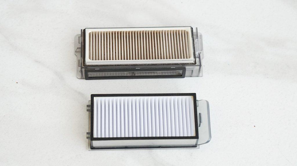 „Roborock Saros Z70“ ir „Dreame X50 Ultra Complete“: HEPA filtrų palyginimas