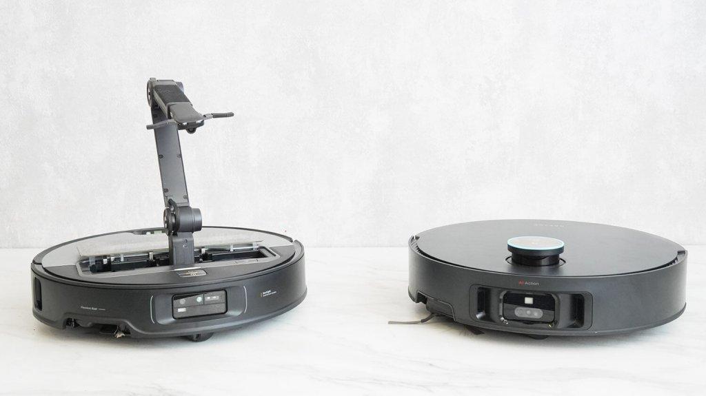 „Roborock Saros Z70“ ir „Dreame X50 Ultra Complete“: ištraukiama rankena ir „Lidar“