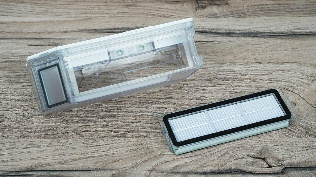 „Xiaomi Mijia M40s“: dulkių surinkėjas ir HEPA filtras