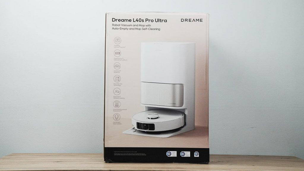 „Dreame L40s Pro Ultra“: dėžutė
