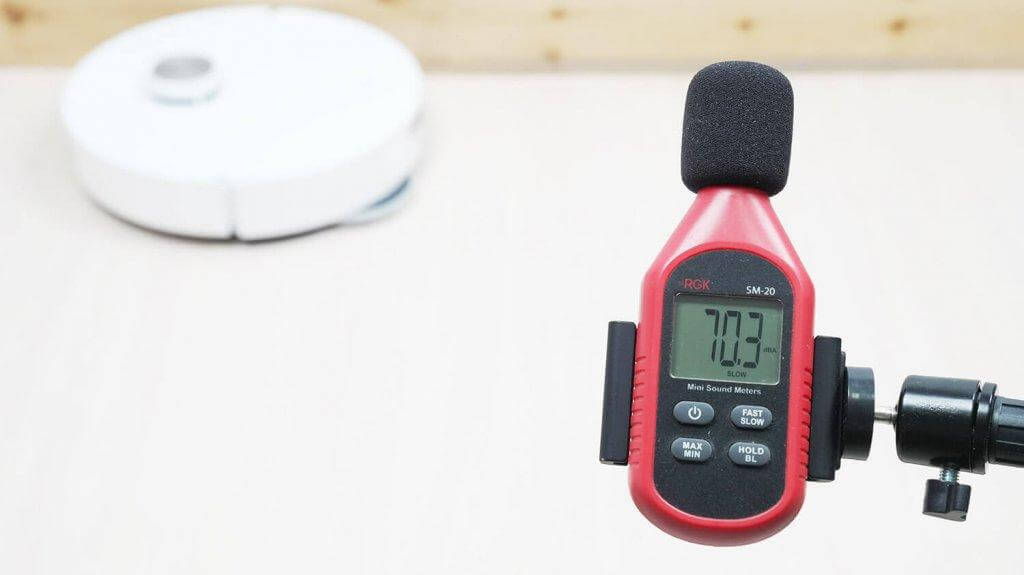 Dreame L40s Pro Ultra: triukšmo lygis