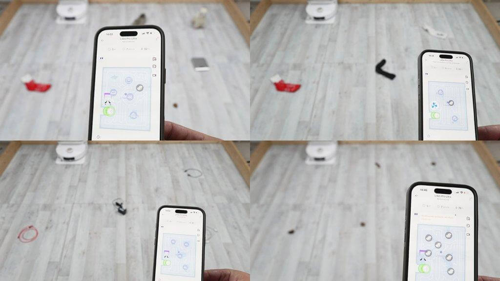 „Dreame L40s Pro Ultra“: objektų atpažinimas ant grindų