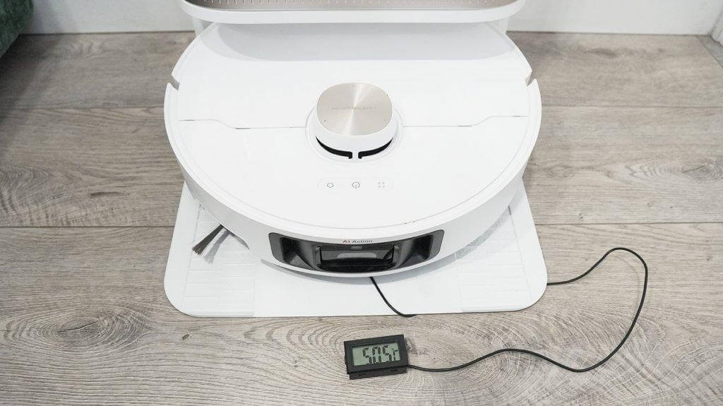 Dreame L40s Pro Ultra: šluostės džiovinimo temperatūra