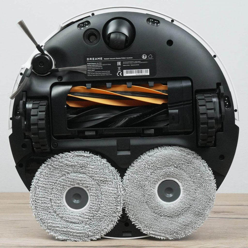 „Dreame L40s Pro Ultra“: vaizdas iš apačios