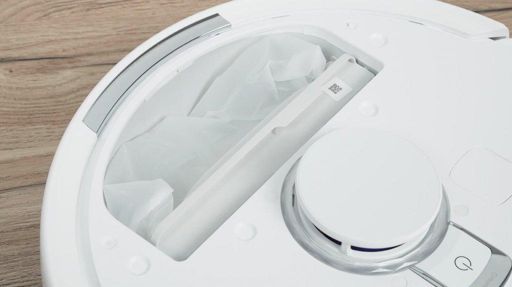 Narwal Freo X Ultra: Dulkių dėžės vieta