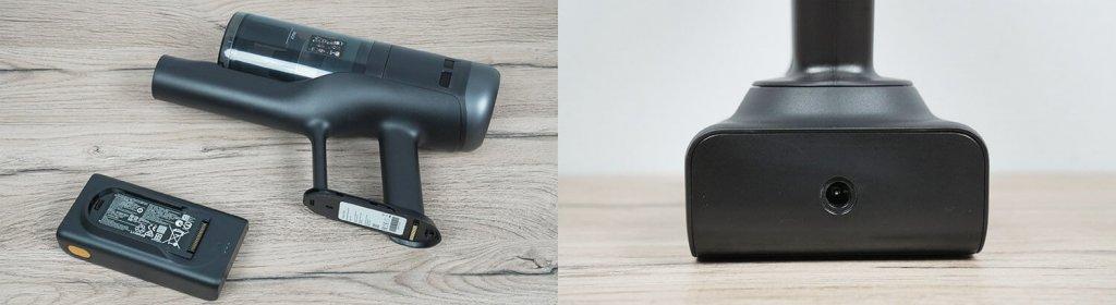 „Roborock H60 Hub Ultra“: išimama baterija