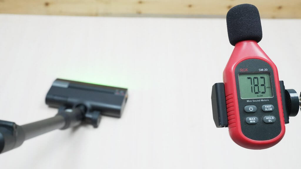 Roborock H60 Ultra: triukšmo lygis