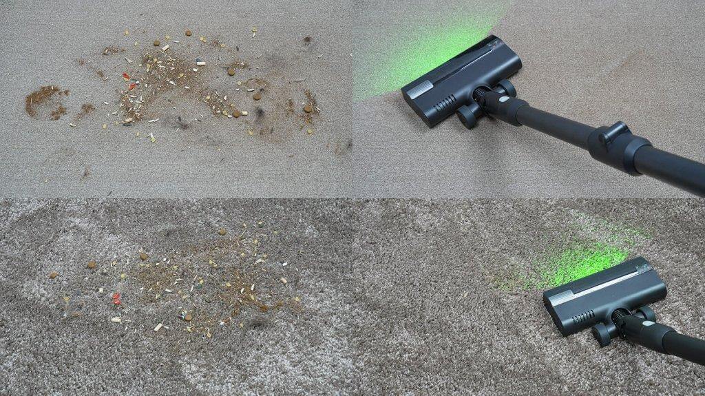 „Roborock H60 Ultra“: kilimų valymas