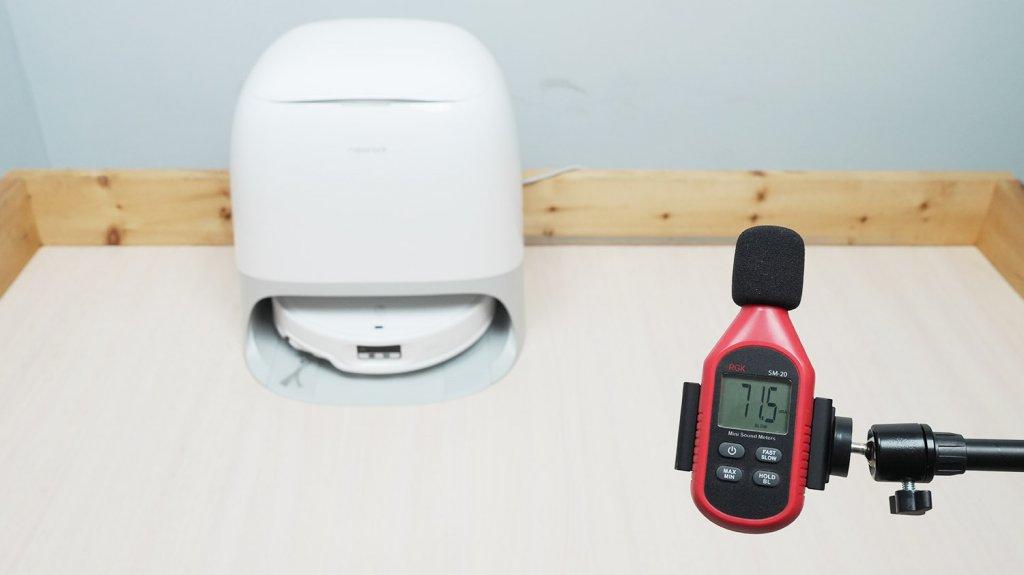 Roborock Qrevo CurvX: triukšmo lygis