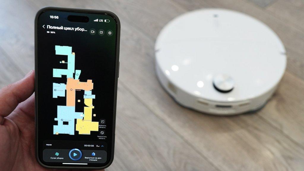 „Roborock Qrevo CurvX“: programėlių valdymas