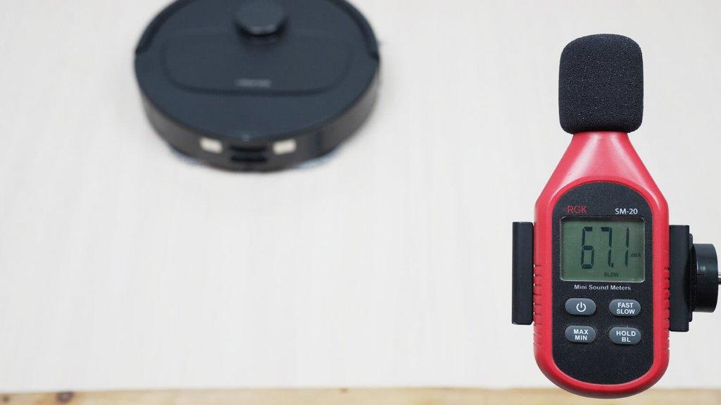 Roborock Qrevo L: Triukšmo lygis
