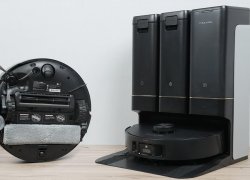 „Trouver Z50 Ultra“: savaime išsivalanti grindų šluostė, 19 000 Pa, universali stotelė