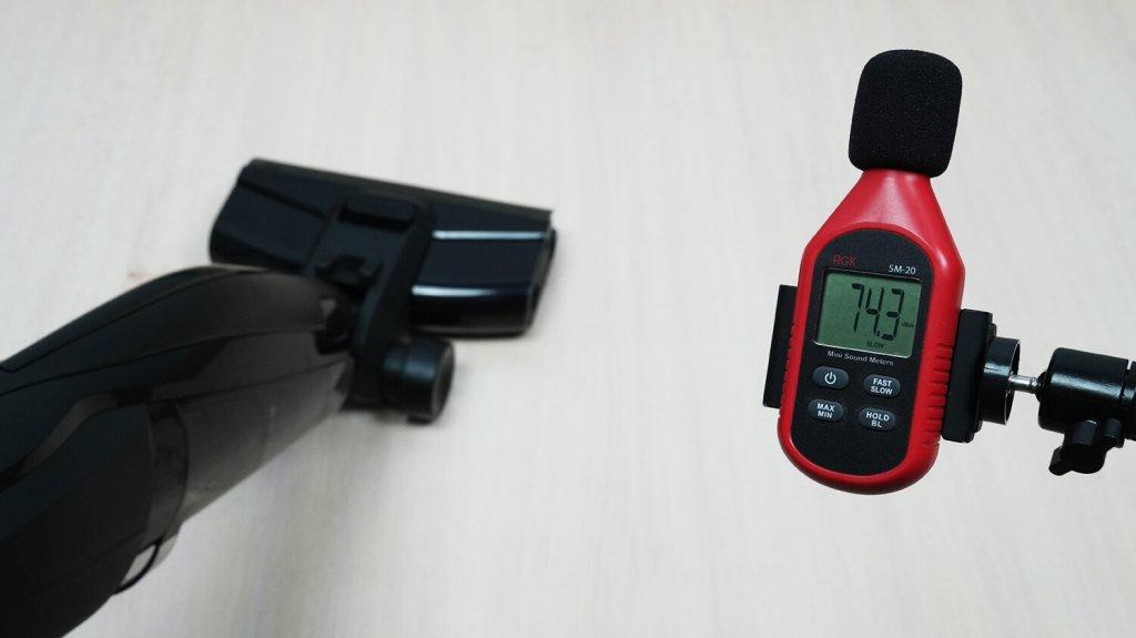 Deerma VX100 Ultra: triukšmo lygis