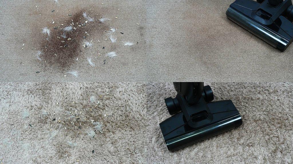 „Deerma VX100 Ultra“: kilimų valymas