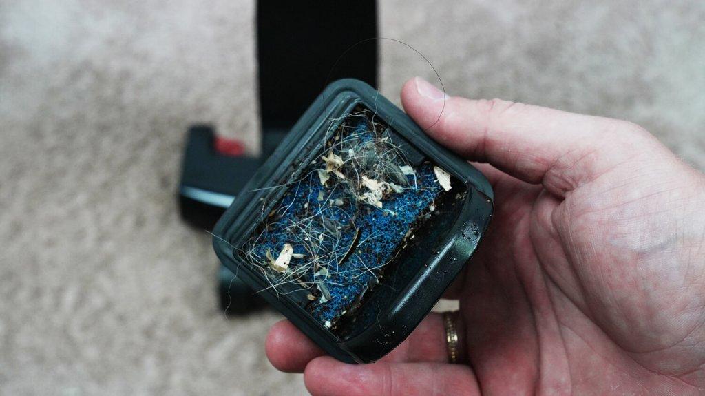 „Deerma VX100 Ultra“: užsikimšęs filtras