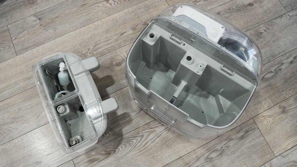 DJI ROMO P: Modulis išimtas iš stotelės