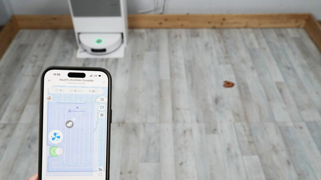 „Dreame Aqua 10 Ultra Roller Complete“: dėmių atpažinimas