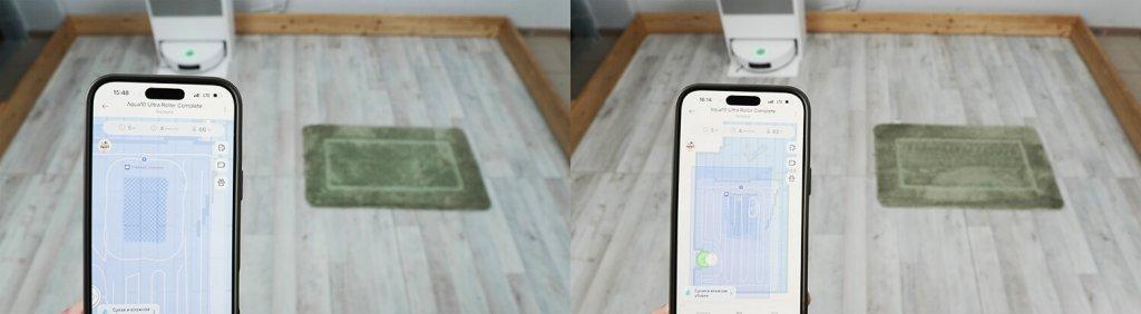 „Dreame Aqua 10 Ultra Roller Complete“ šlapias valymas ir kilimai