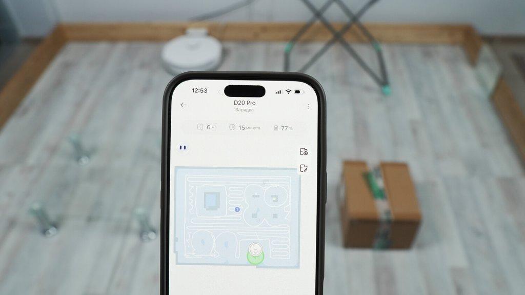 „Dreame D20 Pro“: naršymas kambaryje su kliūtimis