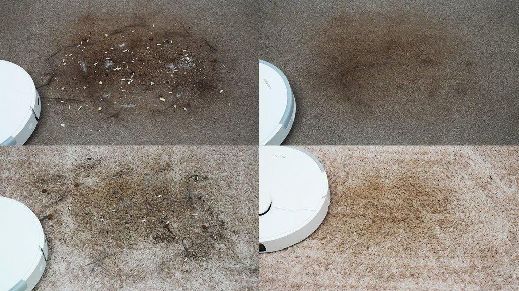 Dreame D20 Pro: kilimų valymas