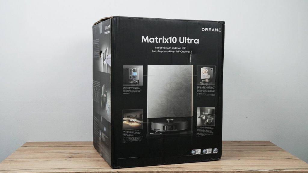 Dreame Matrix10 Ultra: Dėžutė