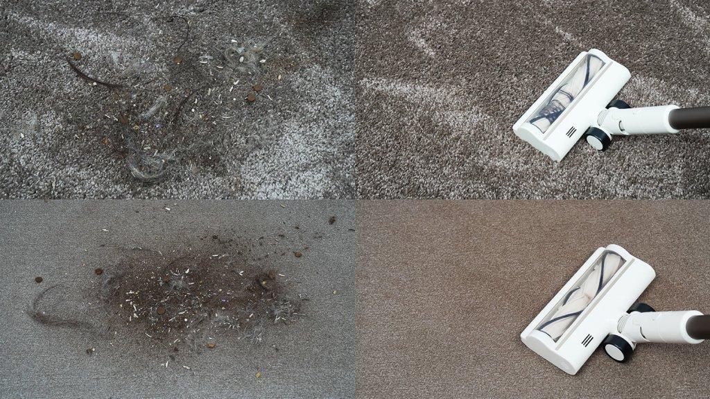 „Dreame R10s Aqua“: kilimų valymas