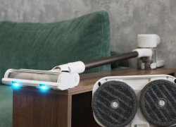 „Dreame R10S Aqua“: belaidis dulkių siurblys su poliravimo antgaliu ir efektyviu apšvietimu