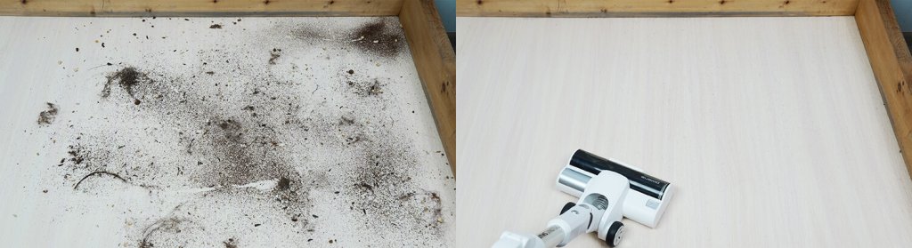 „Polaris PVCSDC 3000 Wi-Fi IQ Home“: laminuotų grindų šiukšlių surinkimas