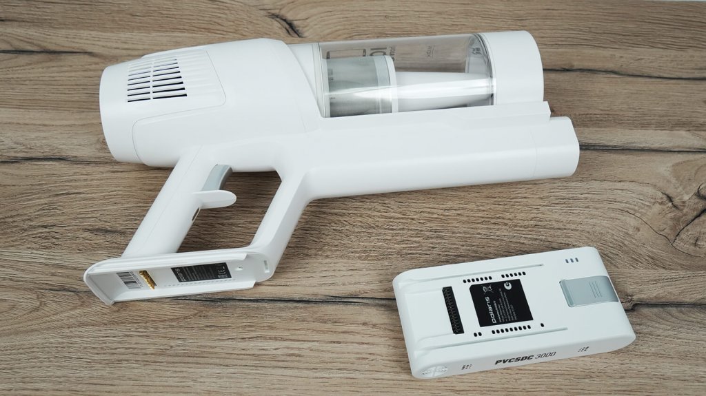 „Polaris PVCSDC 3000 Wi-Fi IQ Home“: išimama baterija