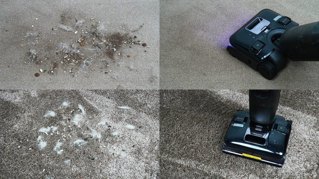 „Roborock F25 Ultra“: kilimų valymas
