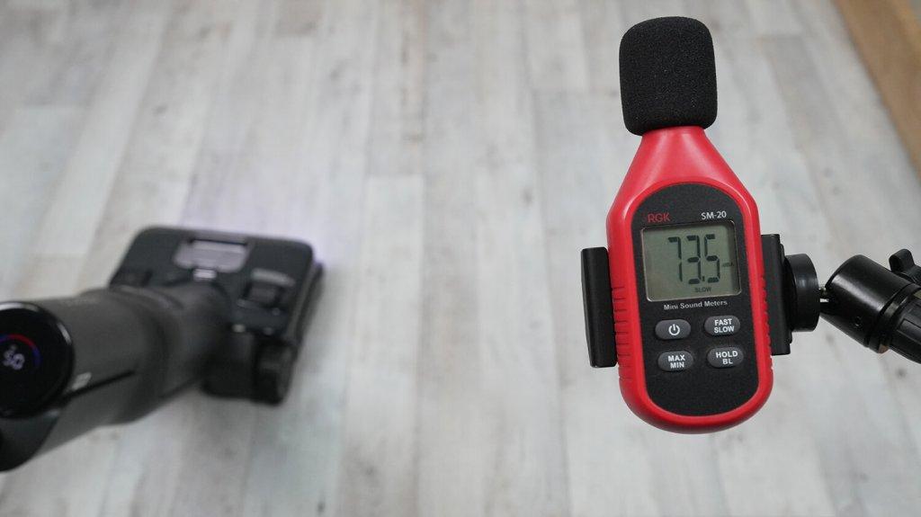 Roborock F25 Ultra: triukšmo lygis