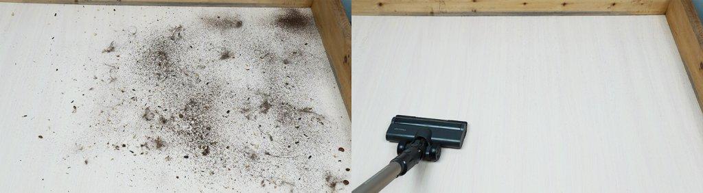 Trouver J40: šiukšlių rinkimas ant laminato grindų