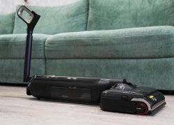 „Trouver M50 Ultra“: sulankstoma rankena, automatinis valytuvas, 22000 Pa ir greitas džiūvimas stotyje!