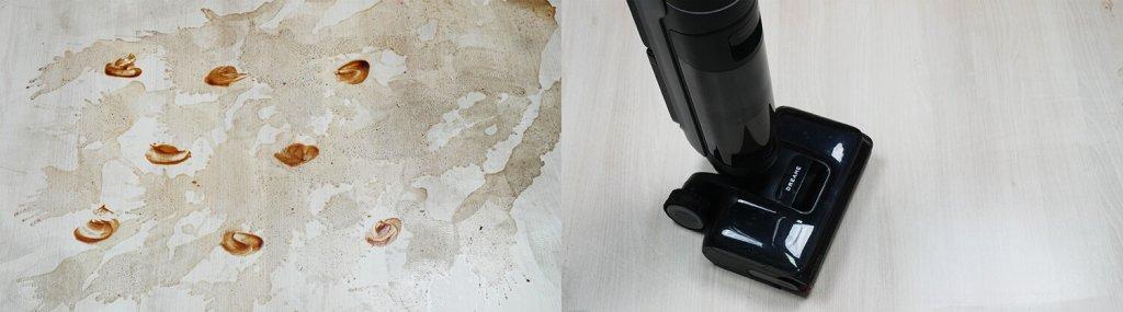 Dreame H12 Dual FlexReach: dėmių šalinimas