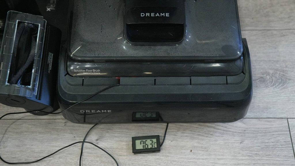 Dreame H12 Dual FlexReach: ritininio džiovinimo temperatūra