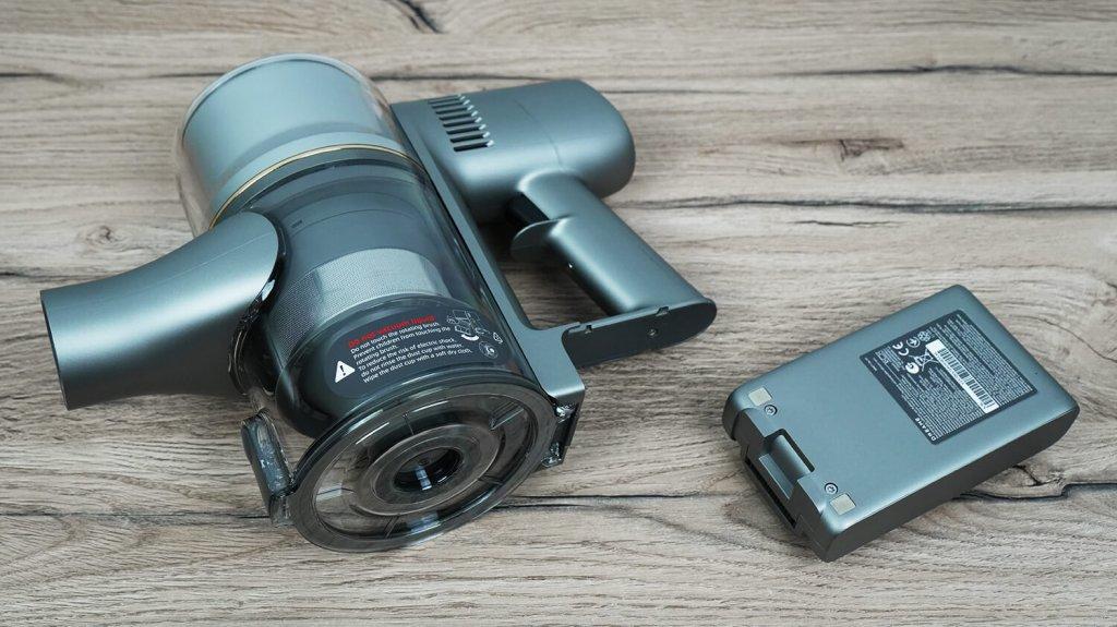 Dreame R20 Essential: išimama baterija