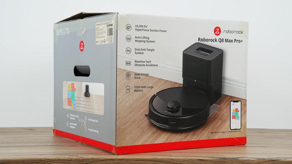 „Roborock Q8 Max Pro Plus“: dėžutė