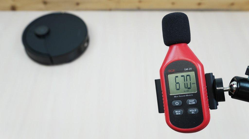 Roborock Q8 Max Pro Plus: Triukšmo lygis