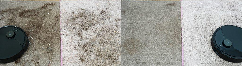 „Roborock Q8 Max Pro Plus“: kilimų valymas